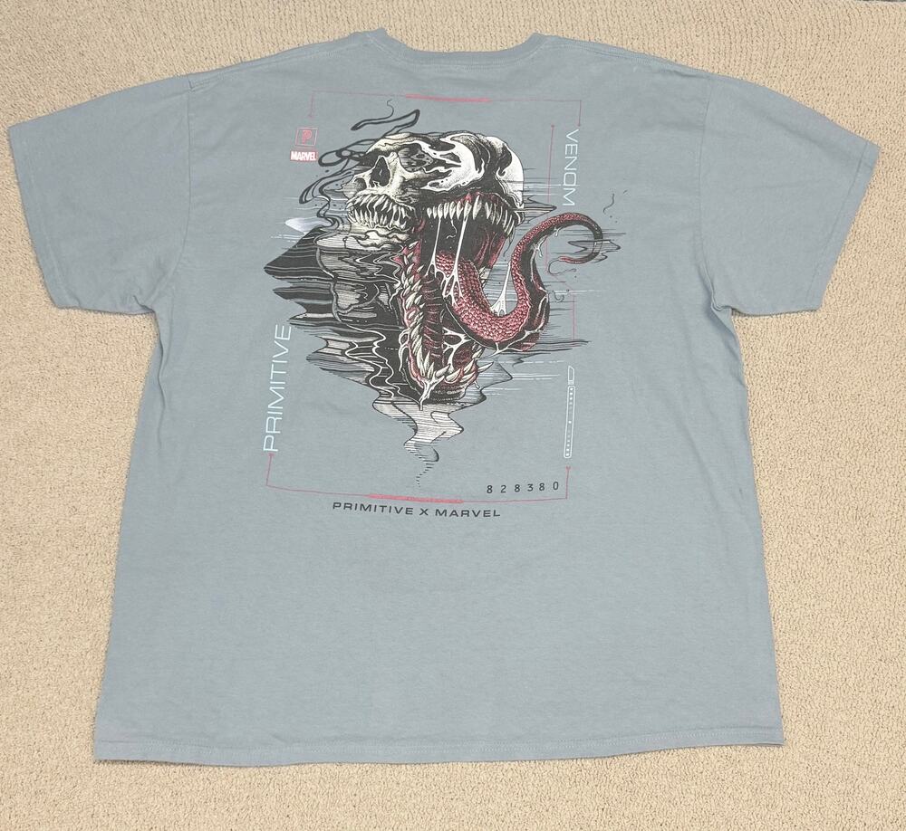 Primitive x Marvel Venom Graphic Tee 2XL Blue Gray